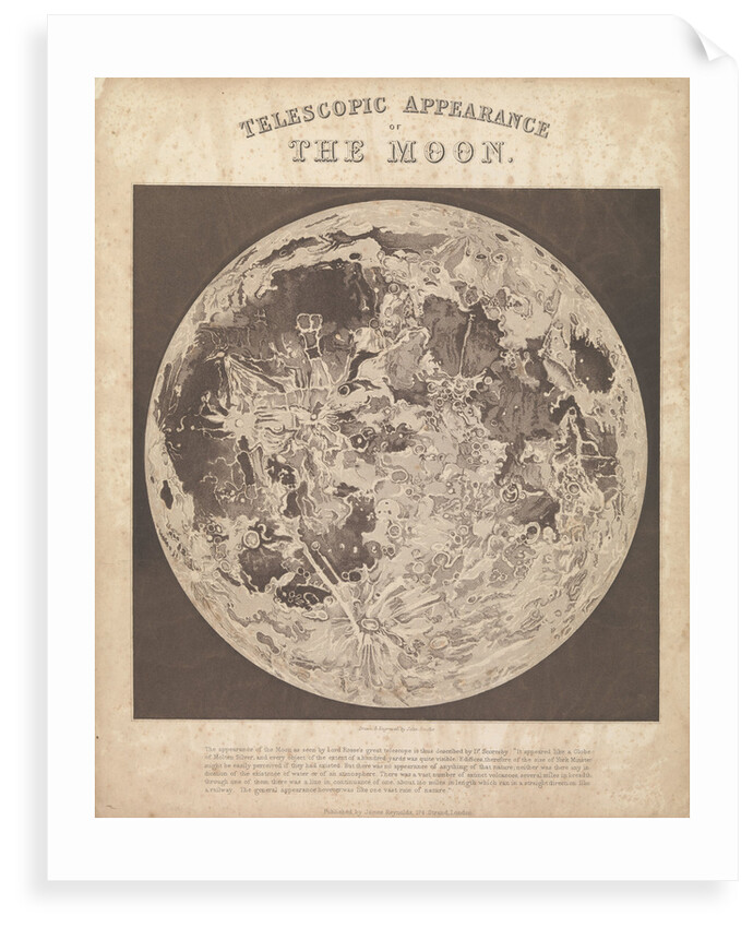 Telescopic appearance of the moon by James Reynolds