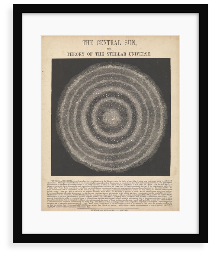 The central sun and the theory of the stellar universe by James Reynolds
