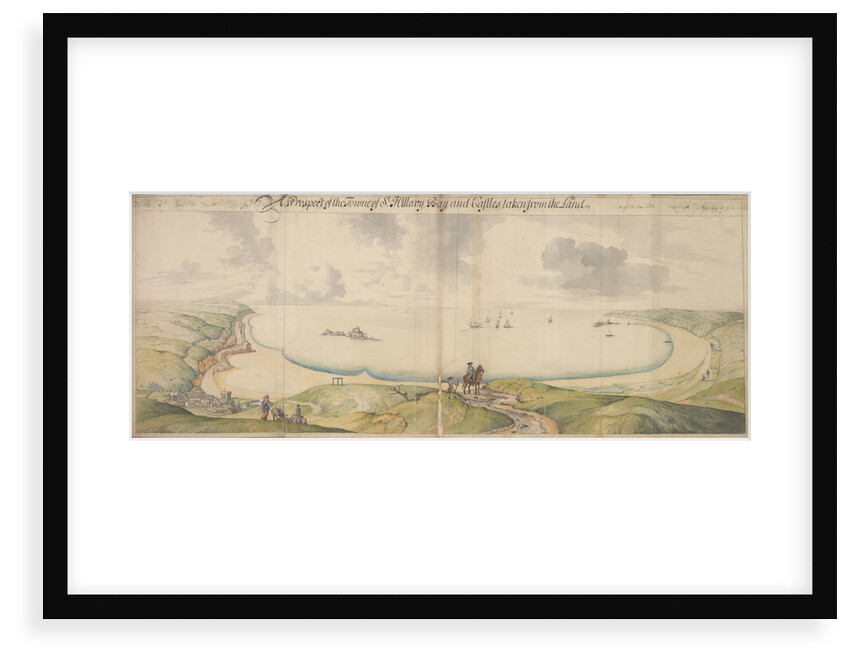 The Prospect of the Towne of St Hillary and Castles Taken from the Land by Bernhard de Gomme