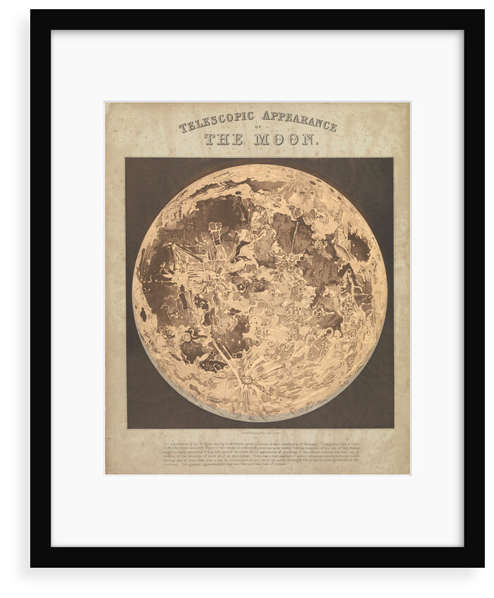 Telescopic appearance of the moon (backlit) by James Reynolds