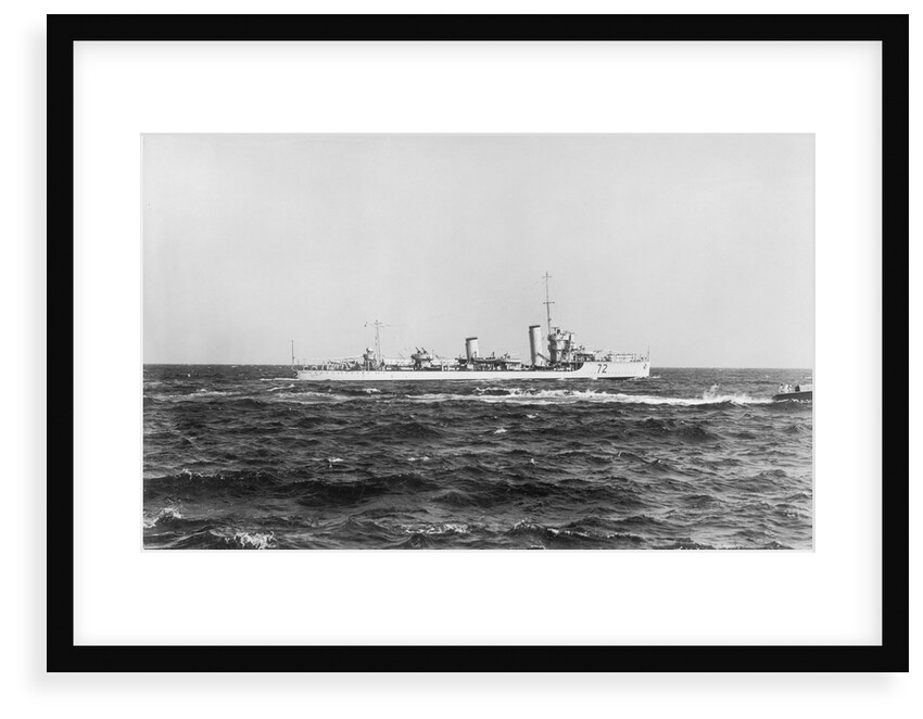 An unidentified Greek destroyer under way by unknown