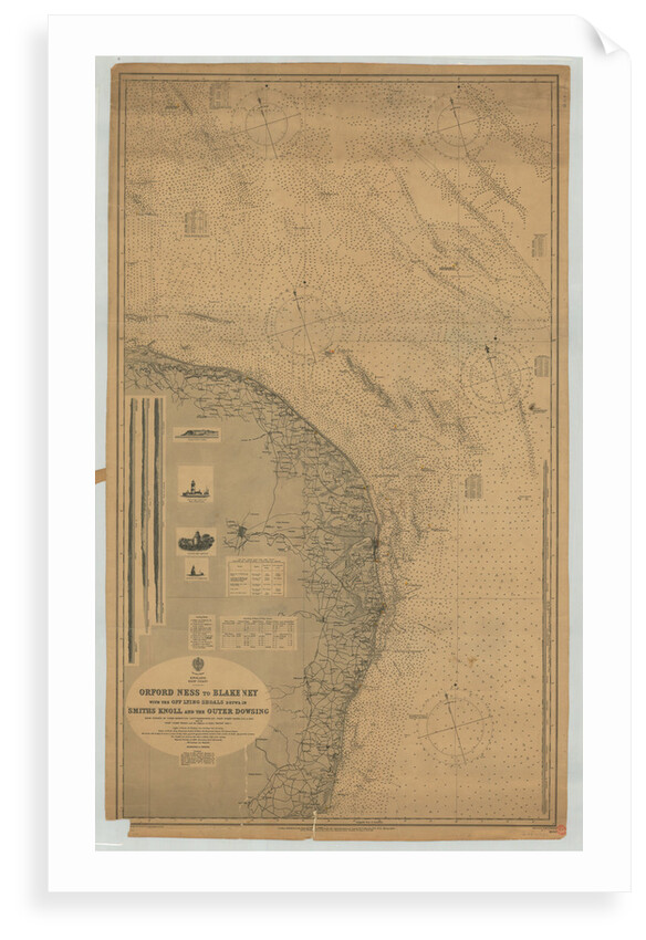 England East coast Orfordness to Blakeney with the off lying shoals between Smith's Knoll and the Outer Dowsing by British Admiralty
