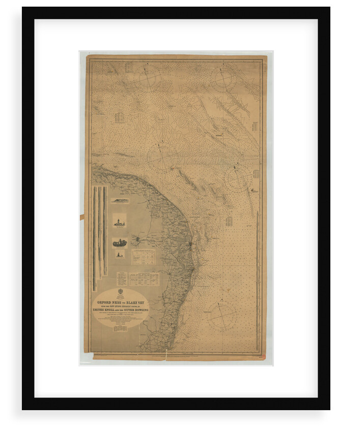 England East coast Orfordness to Blakeney with the off lying shoals between Smith's Knoll and the Outer Dowsing by British Admiralty