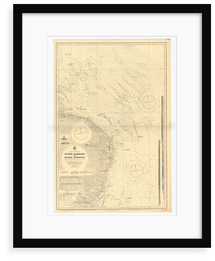 England-East Coast. Outer Gabbard to Outer Dowsing by British Admiralty