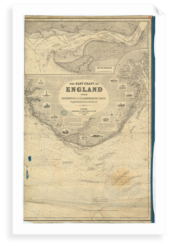 England East Coast from Dungeness to Flamborough Head by James Imray & Son