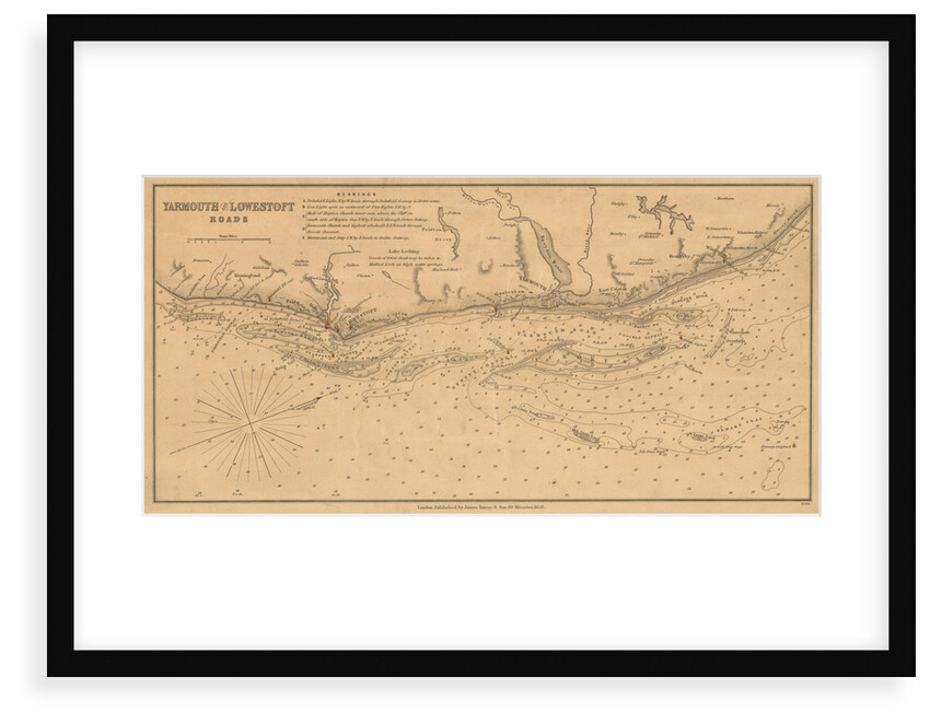 England East Coast: Yarmouth and Lowestoft Roads by James Imray & Son