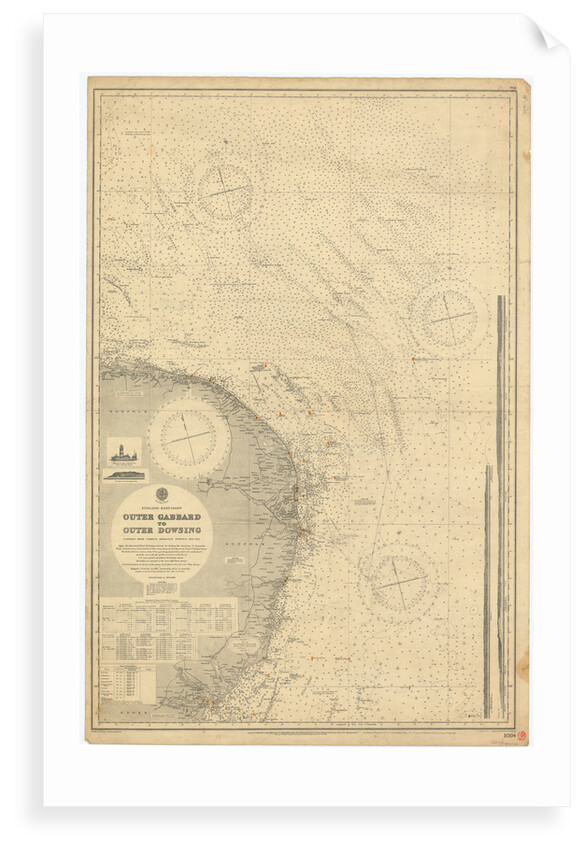 England East Coast: Outer Gabbard to Outer Dowsing by British Admiralty