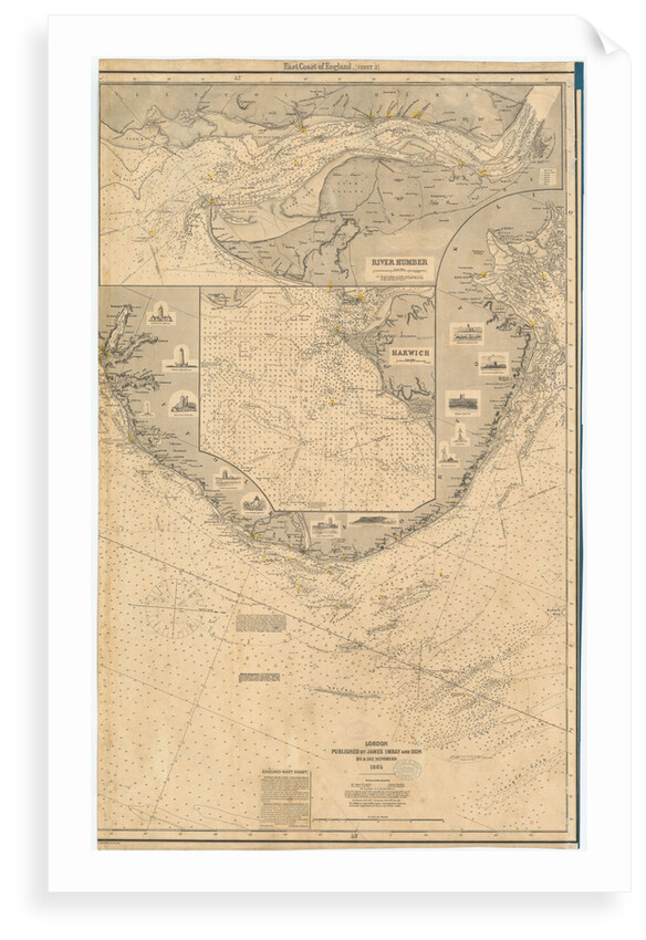 England East Coast. Sheet 2 by James Imray & Son