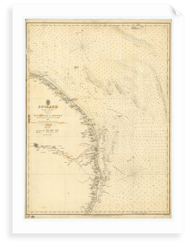 England East Coast: Southwolds to Cromer by British Admiralty