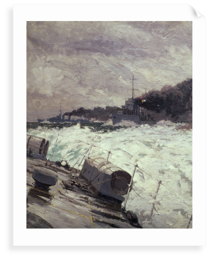 Destroyer smoke screen (detail) by Norman Wilkinson