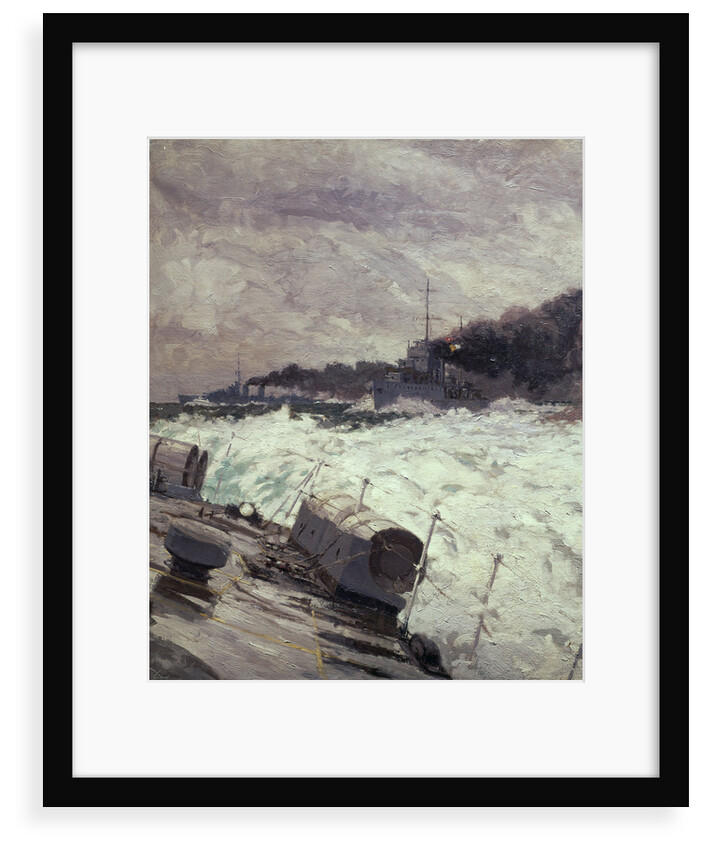 Destroyer smoke screen (detail) by Norman Wilkinson