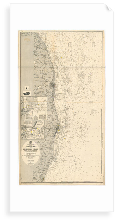 Yarmouth and Lowestoft by British Admiralty