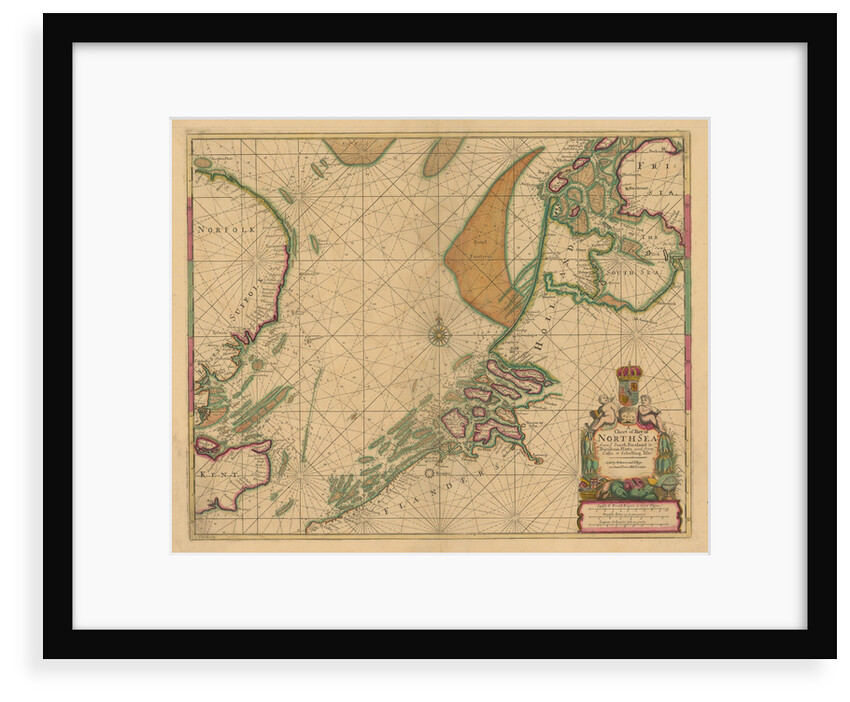 A chart of the North Sea from South Foreland to Burnham Flatts, and from Callis to Schelling Isle by Mount & Page