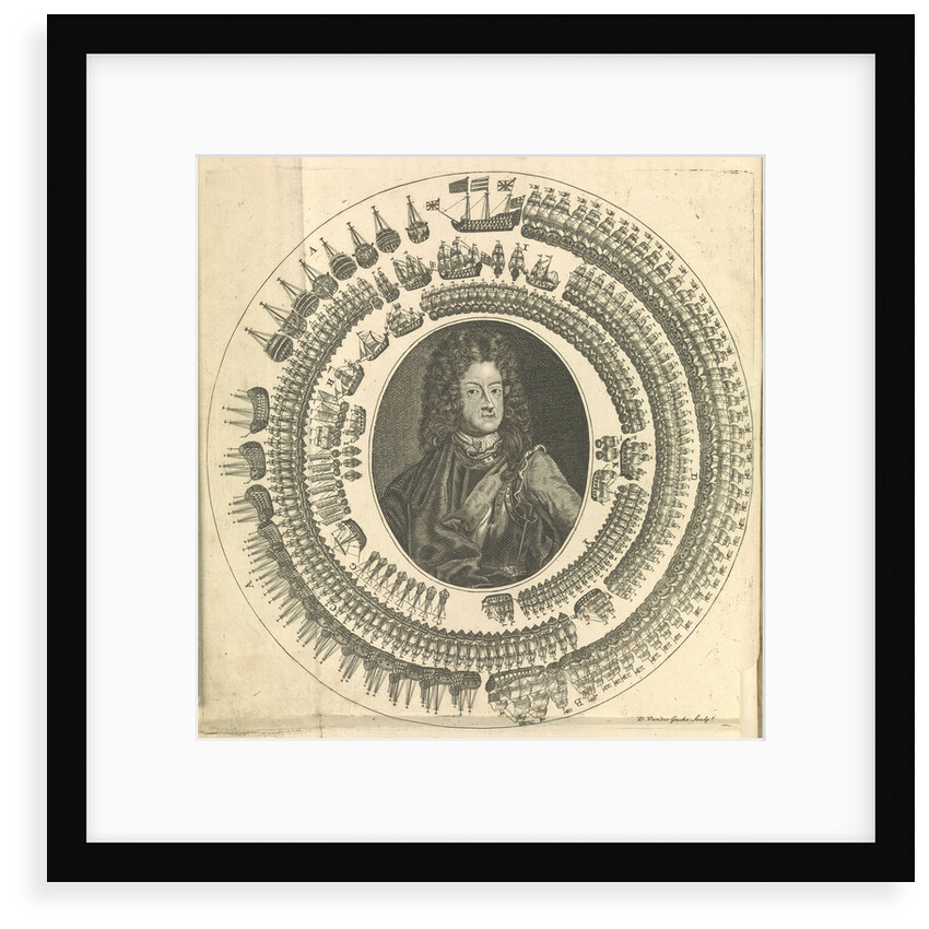 George I with his fleet circling around him by unknown