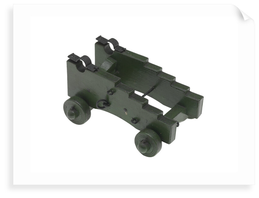 Gun carriage model by unknown