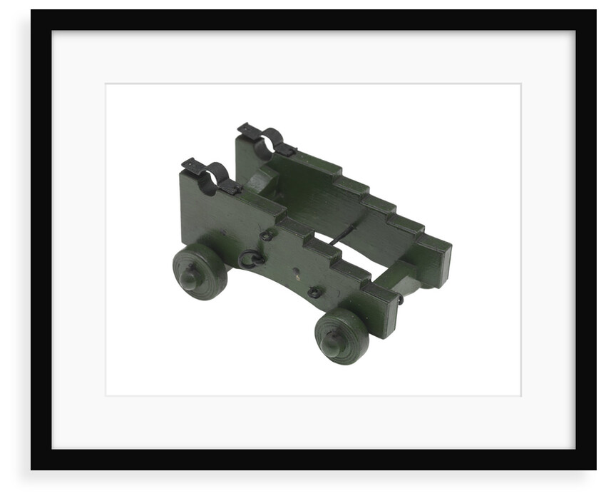 Gun carriage model by unknown