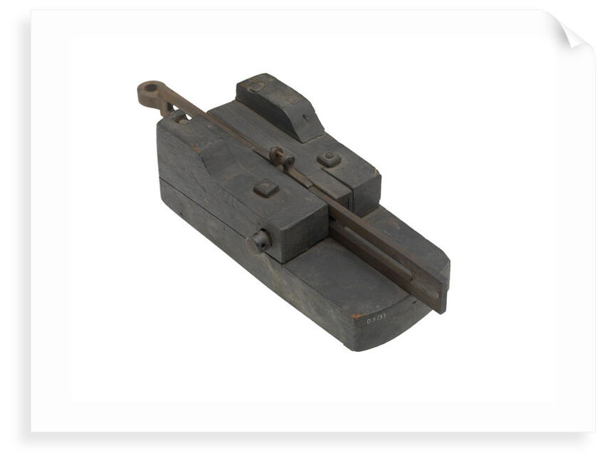 Ordnance model; Gun carriage model by unknown