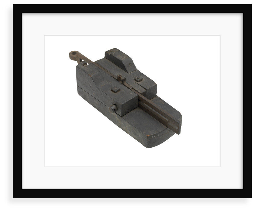 Ordnance model; Gun carriage model by unknown