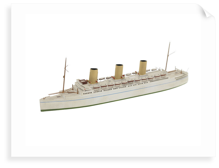 Waterline model; Rigged model; Miniature model by Bassett-Lowke Ltd