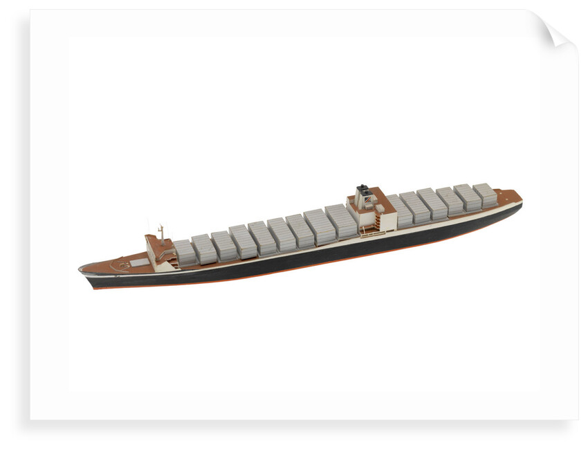 Waterline model; Miniature model by Reginald Carpenter