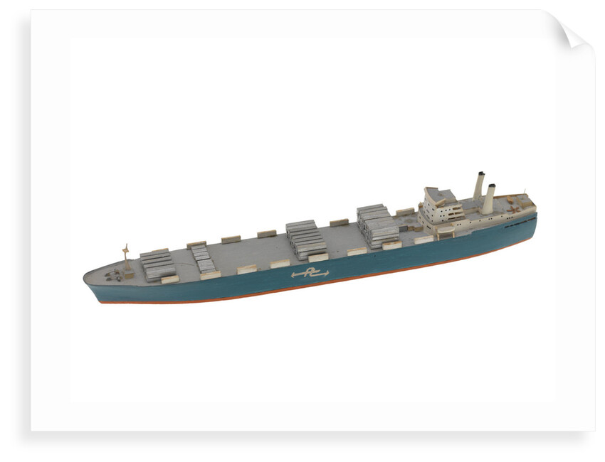 Waterline model; Miniature model by Reginald Carpenter