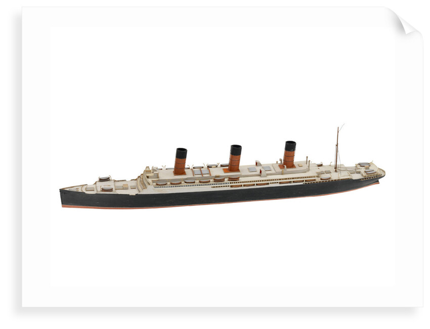 Waterline model; Miniature model by Reginald Carpenter