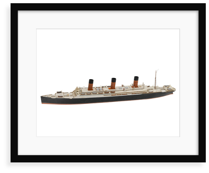 Waterline model; Miniature model by Reginald Carpenter