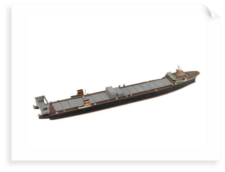 Waterline model; Miniature model by Reginald Carpenter