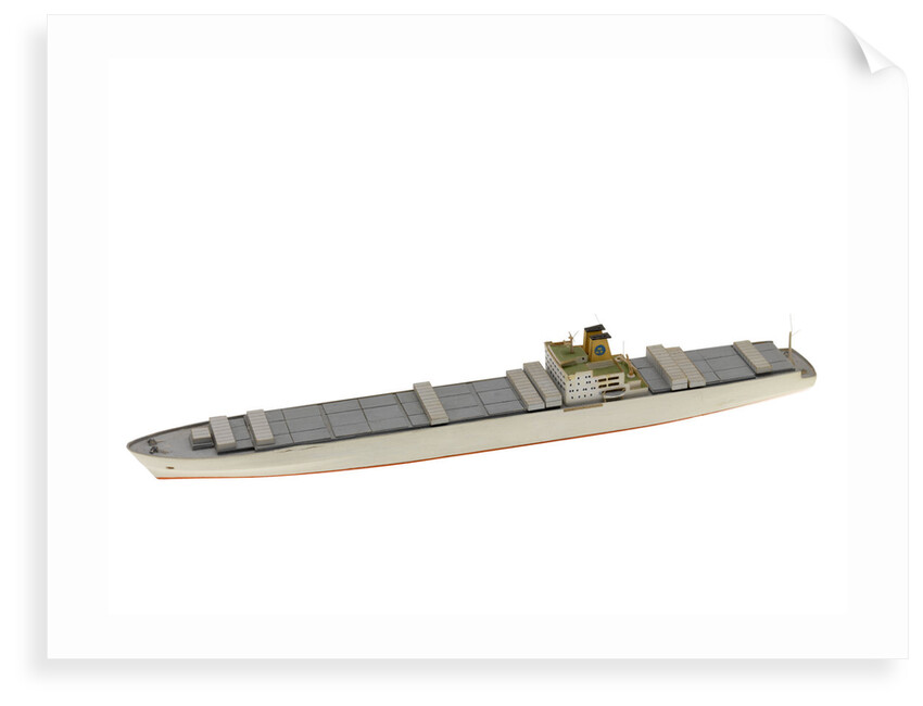 Waterline model; Miniature model by Reginald Carpenter