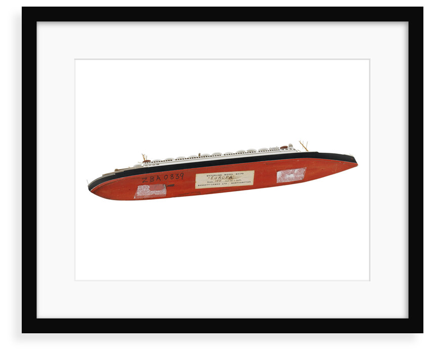 Waterline model; Miniature model by Bassett-Lowke Ltd