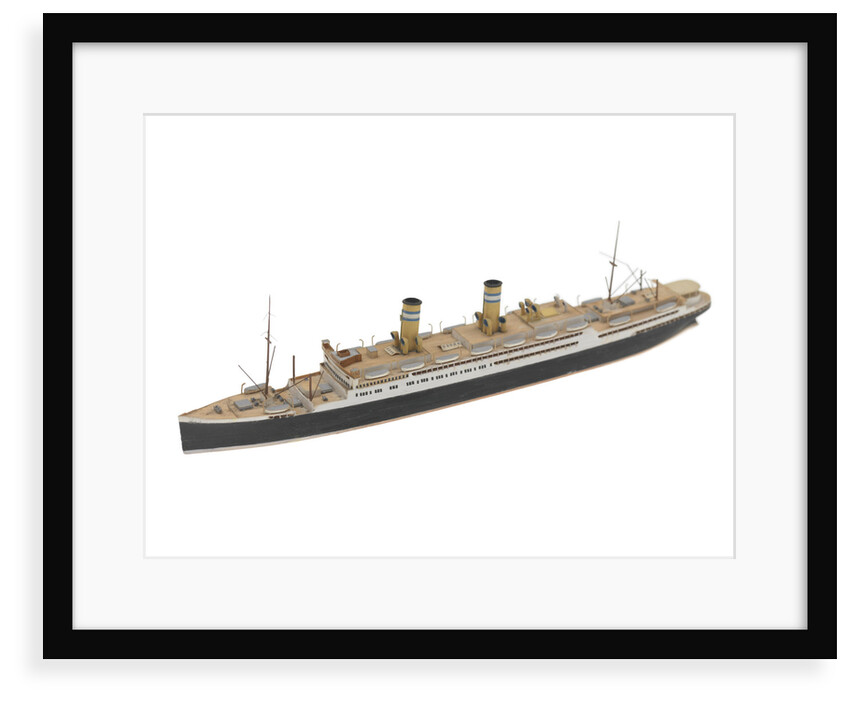 Waterline model; Miniature model by Reginald Carpenter