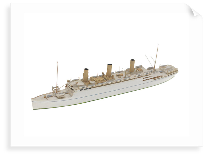 Waterline model; Miniature model by Reginald Carpenter