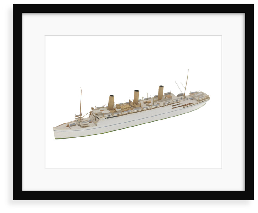Waterline model; Miniature model by Reginald Carpenter
