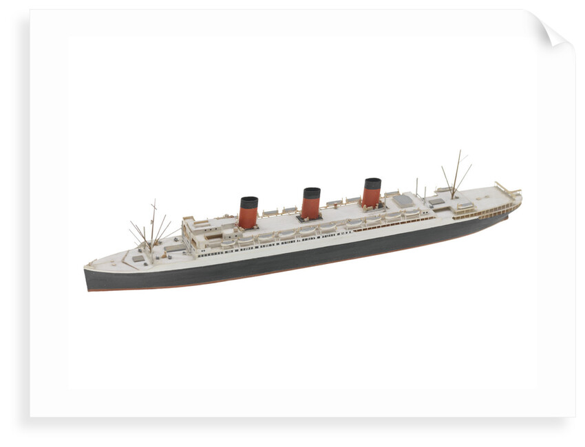 Waterline model; Miniature model by Reginald Carpenter