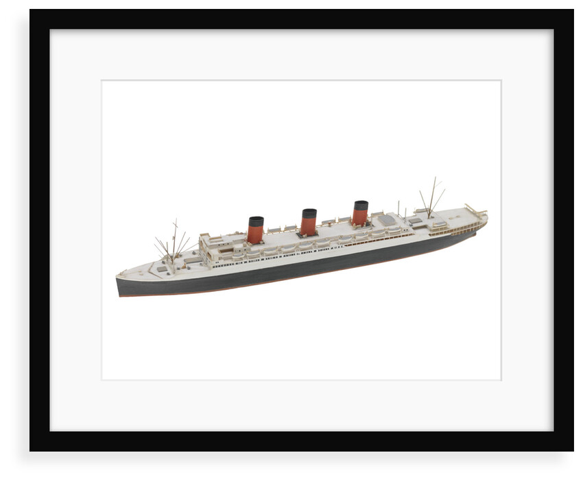 Waterline model; Miniature model by Reginald Carpenter