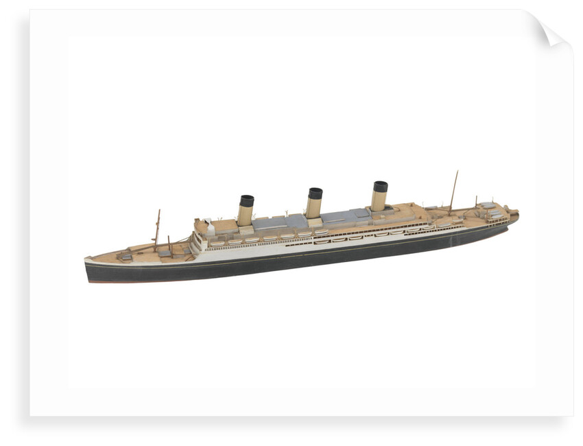 Waterline model; Miniature model by Reginald Carpenter