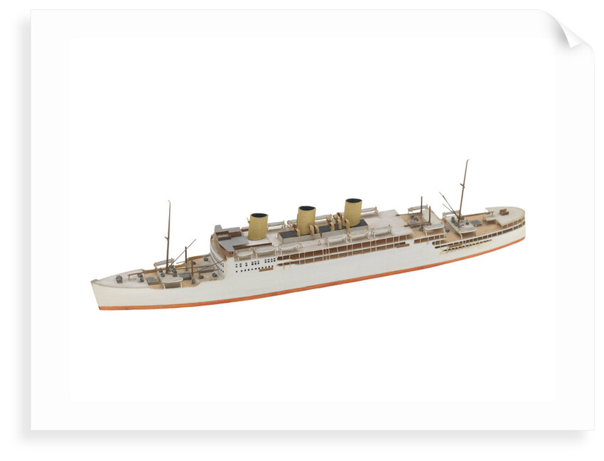 Waterline model; Miniature model by Reginald Carpenter