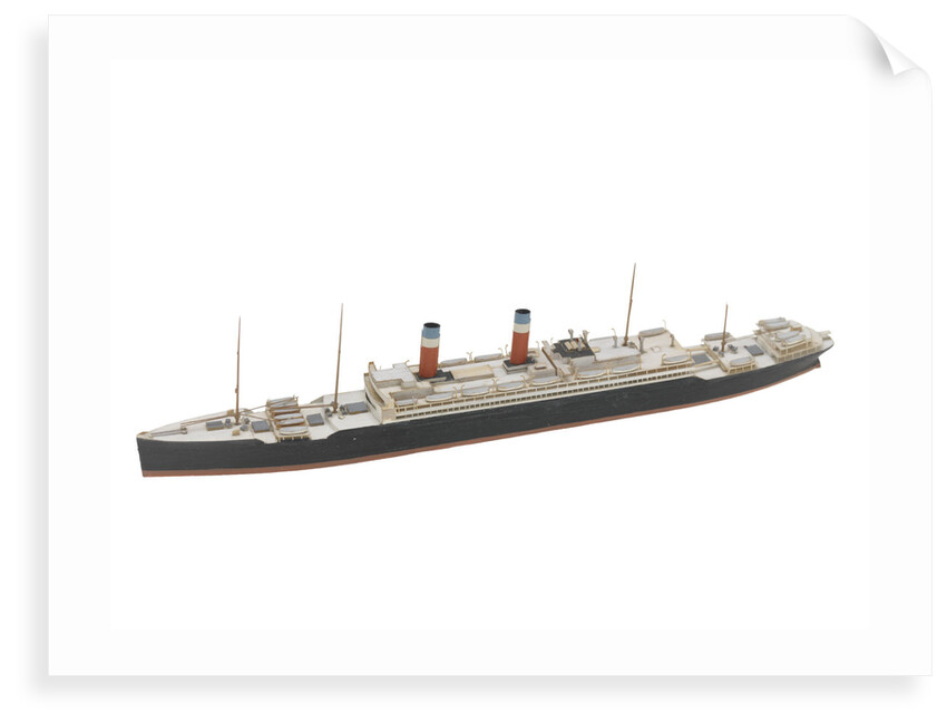 Waterline model; Miniature model by Reginald Carpenter