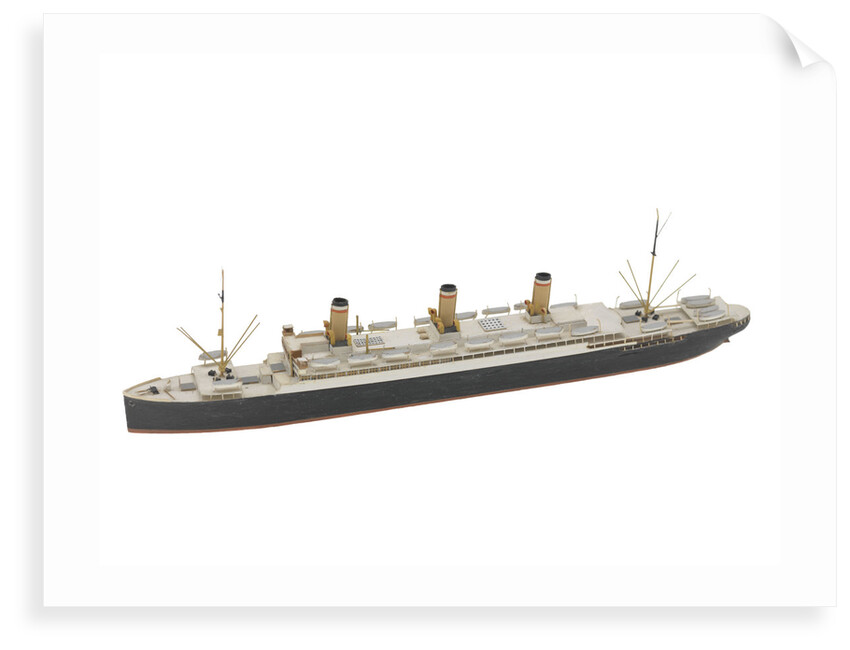 Waterline model; Miniature model by Reginald Carpenter