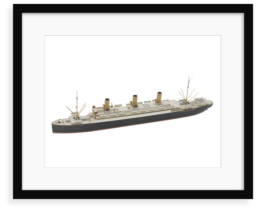 Waterline model; Miniature model by Reginald Carpenter