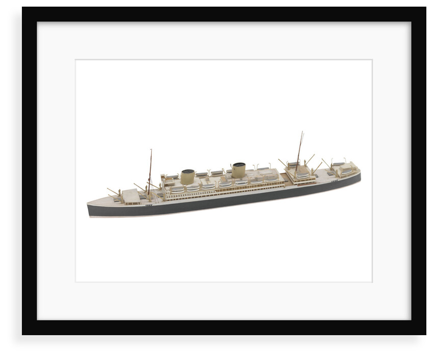 Waterline model; Miniature model by Reginald Carpenter