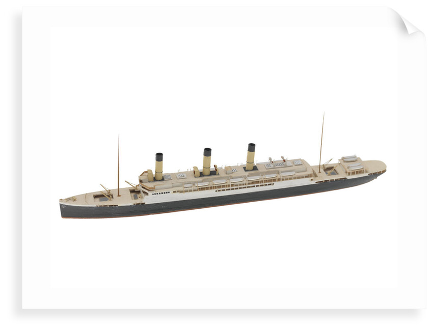 Waterline model; Miniature model by Reginald Carpenter