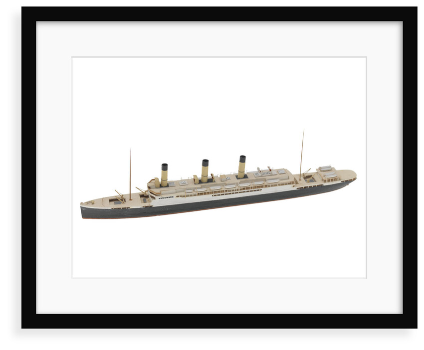 Waterline model; Miniature model by Reginald Carpenter