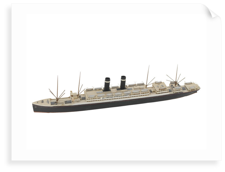 Waterline model; Miniature model by Reginald Carpenter