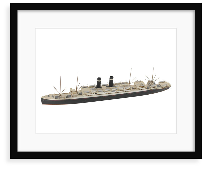 Waterline model; Miniature model by Reginald Carpenter
