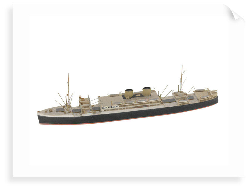 Waterline model; Miniature model by Reginald Carpenter