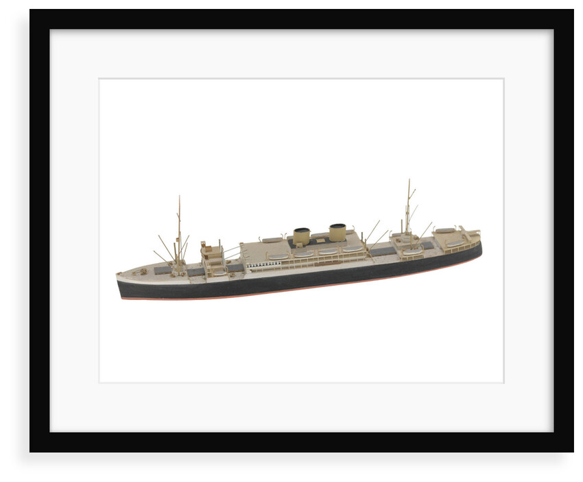 Waterline model; Miniature model by Reginald Carpenter