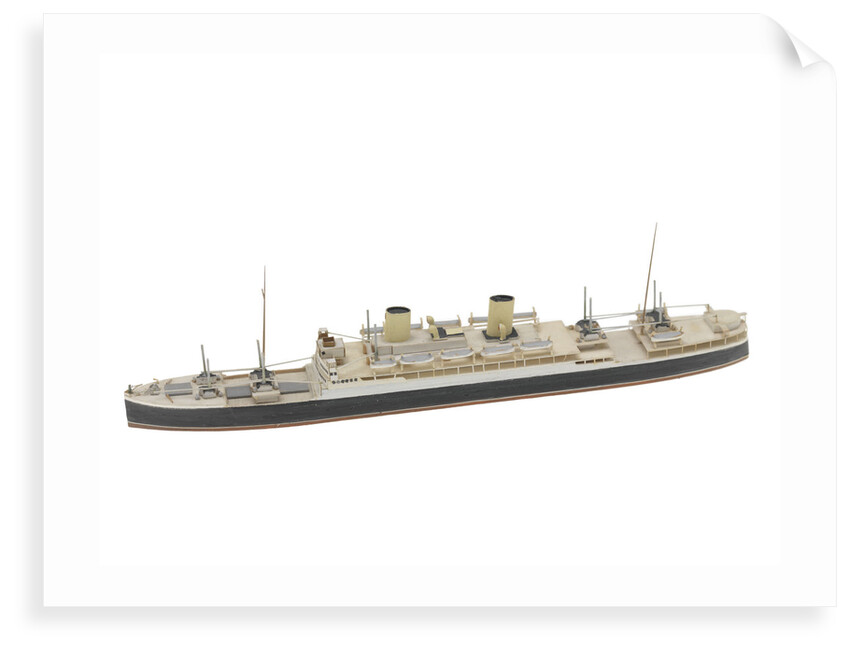 Waterline model; Miniature model by Reginald Carpenter