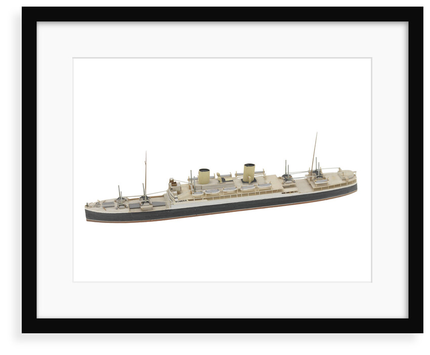 Waterline model; Miniature model by Reginald Carpenter