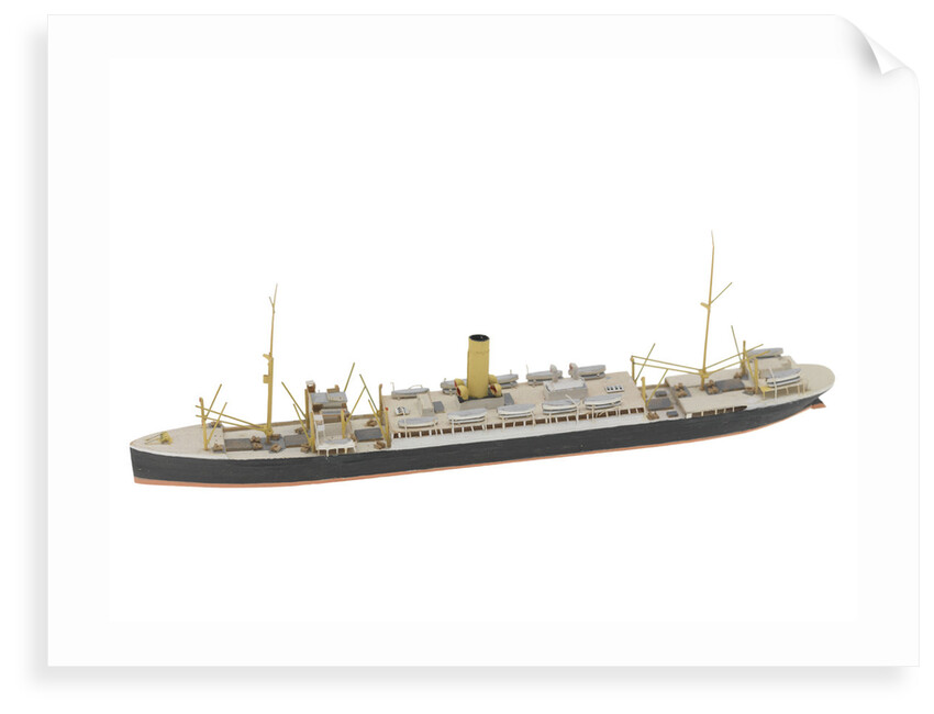Waterline model; Miniature model by Reginald Carpenter